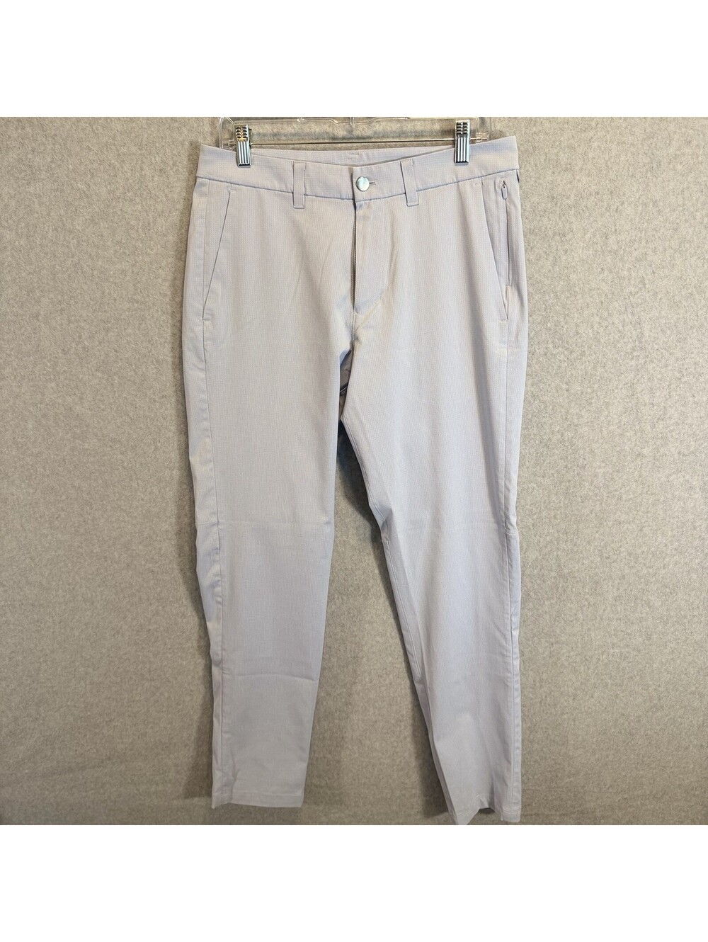 Lululemon Commission Slim-Fit Pant *WovenAir Blue Linen Stretch Mens Size 32